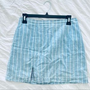 🎭FOREVER 21🎭BLUE LINEN MINI SKIRT